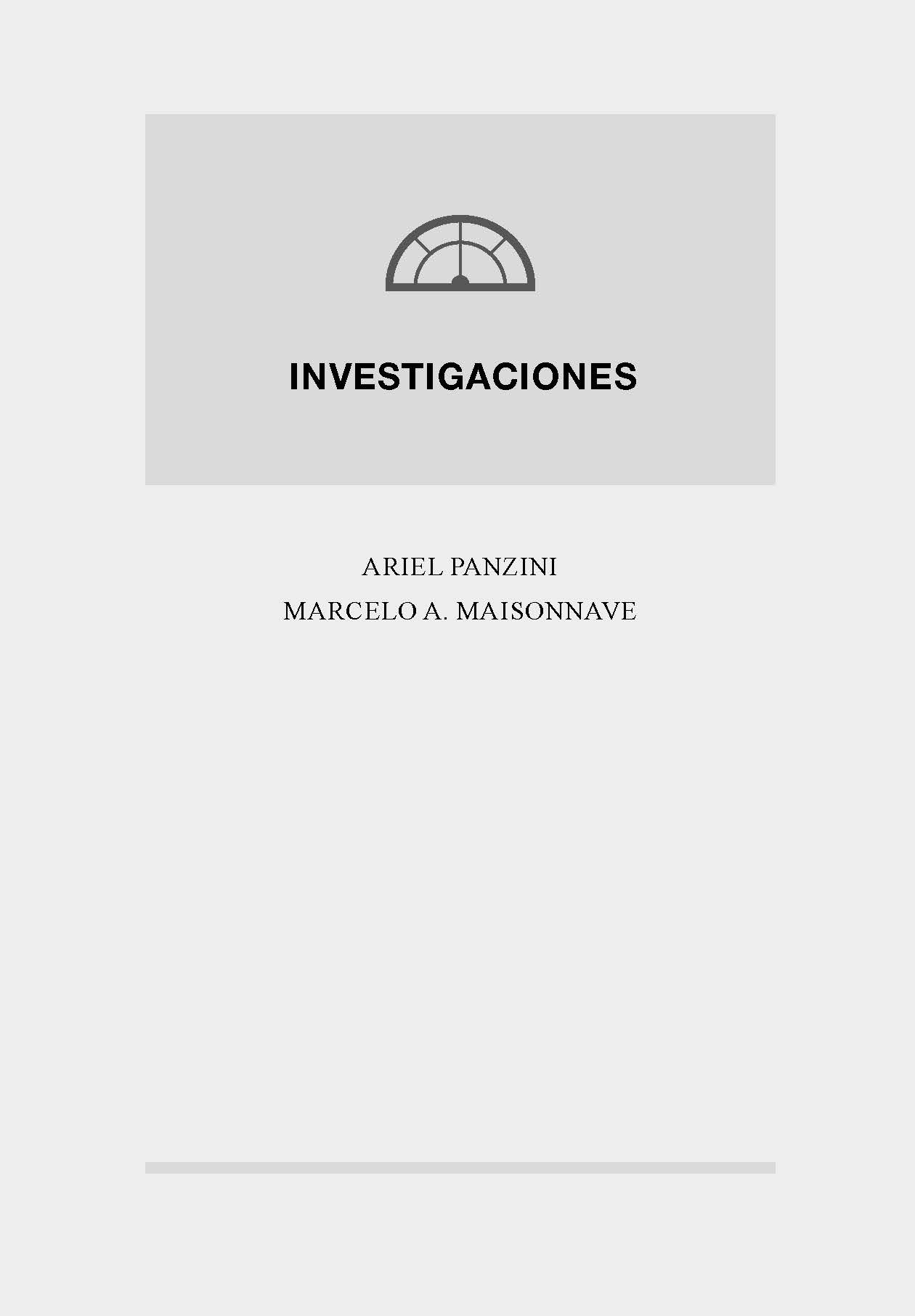 Portada Investigaciones